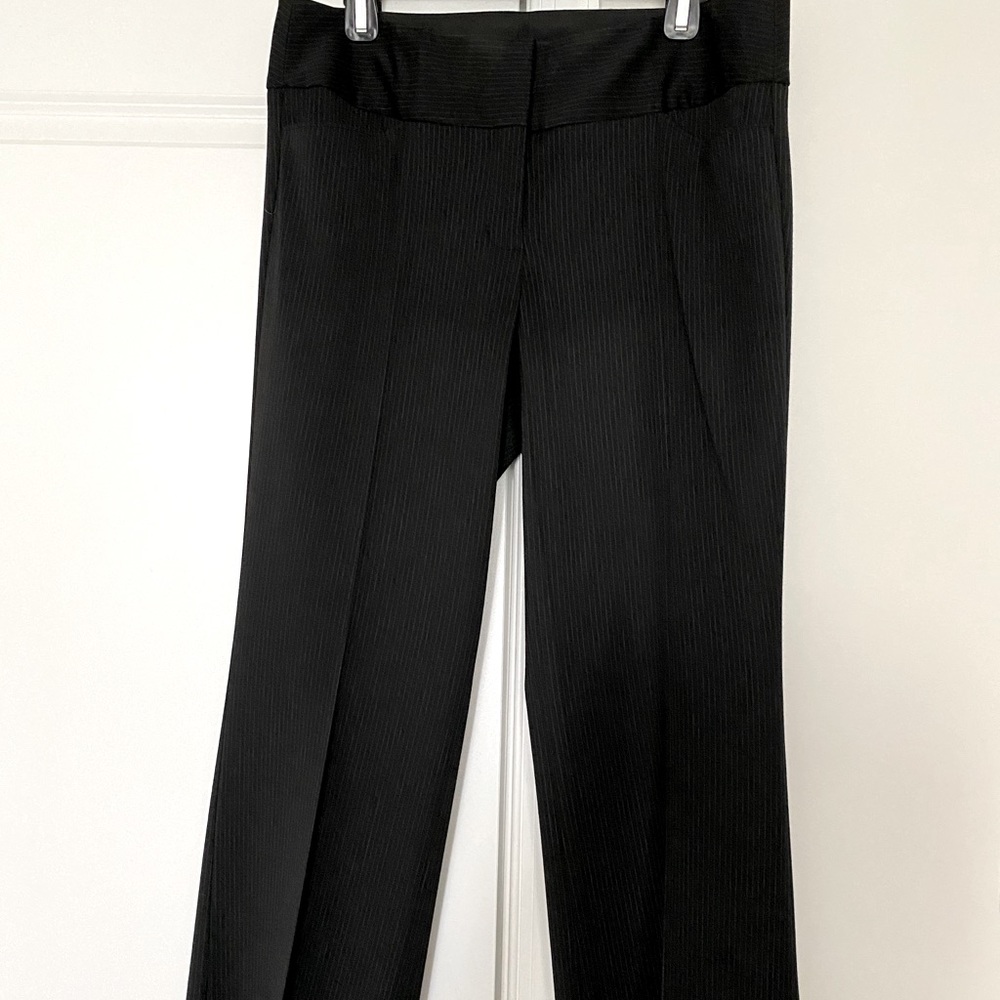 NWOT Express Black Pinstripe Editor Pants